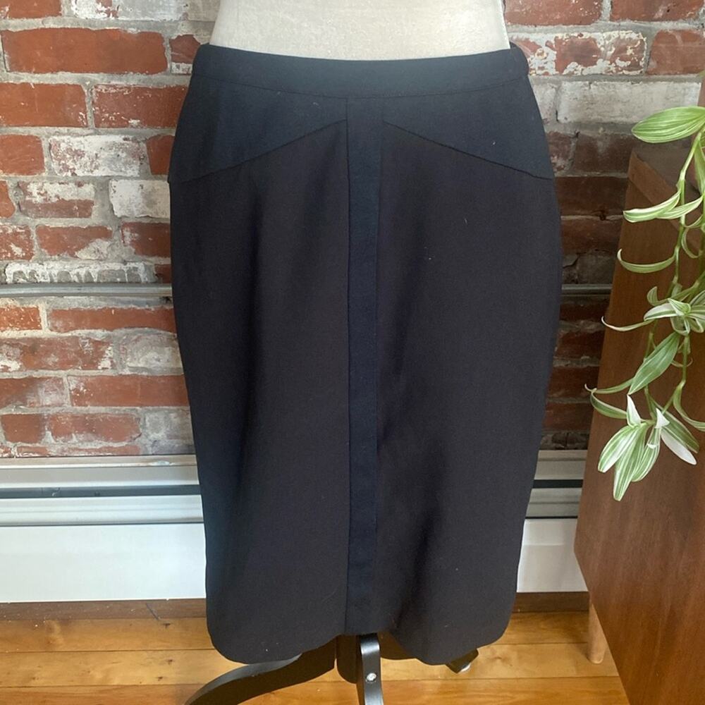 Adrianna Papell Classic Black Pencil Skirt Size 8